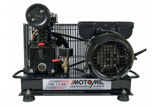 Compressor Ar Direto Com Motor 1hp Bivolt Cmi-3,0ad Motomil