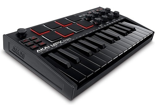 Controlador Midi / Usb Akai Mpk Mini Play De 25 Teclas Usb