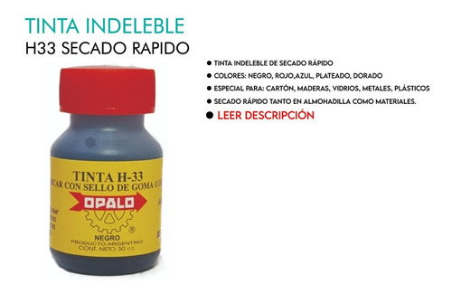 Tinta Indeleble Tela Bolsas Friselina Cuero Sintetica X30ml