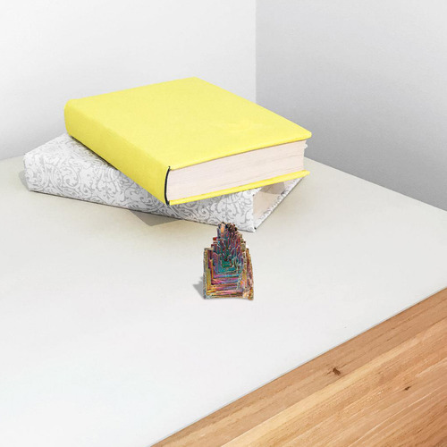 Espécime De Cristal De Bismuto De Mesa: Bismuto Decorativo A