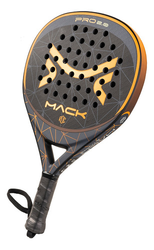 Pala De Pádel Mack Starke Pro 2.0 Black 2024 Lagrima Color Negro