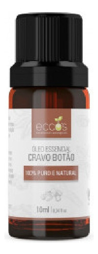 Óleo Essencial Puro Eccos Cravo Botão 10ml