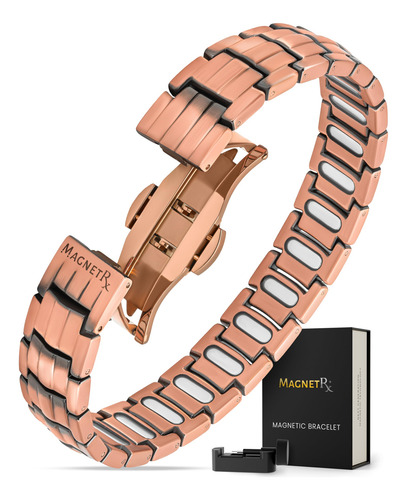 Pulsera Magnética De Cobre Para Hombre Con 5,000 Imanes Gaus
