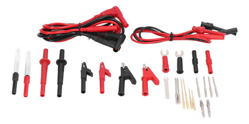 Kit De Cables De Prueba Automotriz Multímetro Clip Perforado