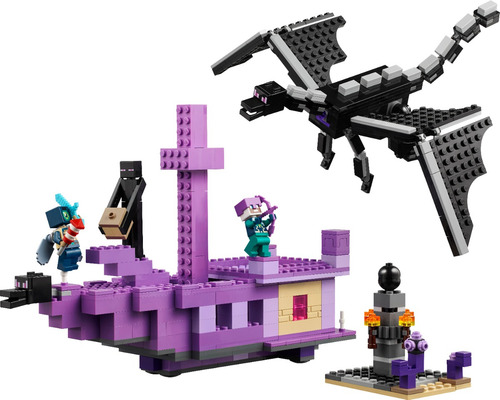 Lego® Minecraft® El Dragón Ender Y El Barco Del End 21264 657 Minecraft