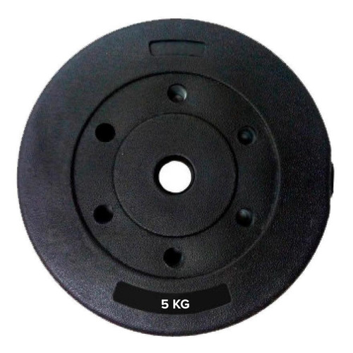 Imagen 2 de 6 de Kit 2 Discos De Pesas 5 Kg Para Musculación Y Resistencia