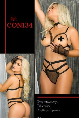 Imagen 2 de 3 de Conjunto Femenino/ Lencería/ Sexy