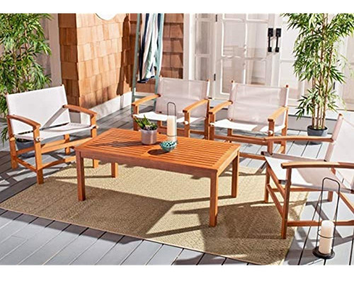 Safavieh Pat7066a Juego De Comedor Para Patio De 5 Piezas, M