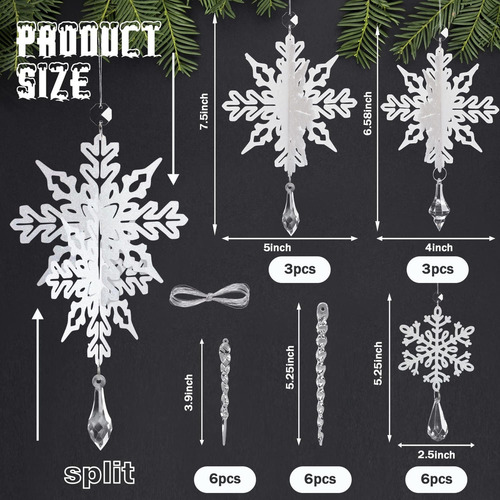 Lhmtqvk 24 Pack Arranos Del Altola Del Pack Drop 3d Decoraci