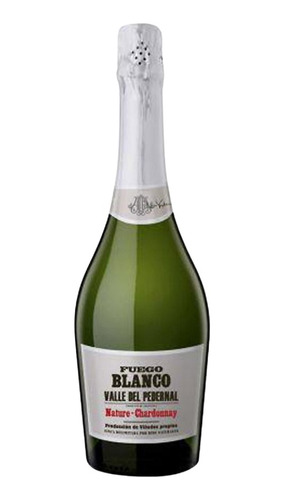 Vino Espumante Fuego Blanco Brut Nature 750ml Puro Escabio