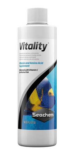 Vitality 250 Ml. Vitaminas Y Aminoacidos Seachem Peces