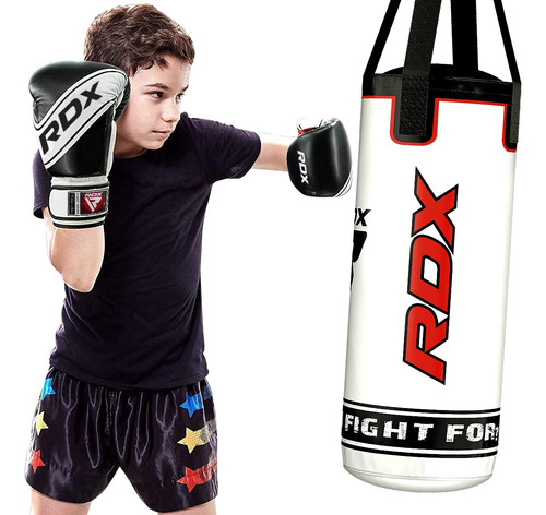 Kids Punching Bag With Boxing Glove 2ft Unfilled Hanging