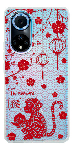Funda Para Huawei Horóscopo Chino Mono Con Tu Nombre