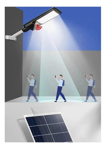 Led Lámpara Solar De Pared Exteriores Sensor Luz 3 Modos