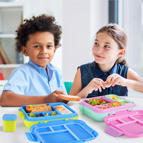 Caja De Almuerzo Caperci Para Niños - 4 Compartimentos, 4.8