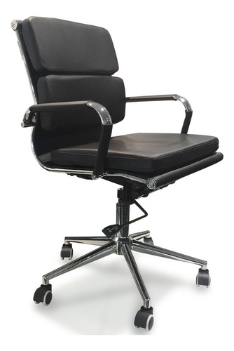 Sillon Aluminum Soft Blanccuero Aluminium Bajo Codf81 Tisera Color Negro