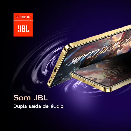 Smartphone Infinix Note 40 5g 8gb Ram 256gb Armazenamento, Câmera Tripla 108mp+ Selfie 32mp, Tela 6,78 Fhd+ 120hz, Sound By Jbl, Bateria 5000mah, Carregamento Sem Fio Dourado