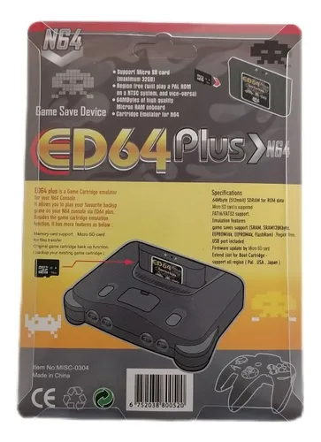 Ed 64 Plus Everdrive Nintendo 64 Cuotas sin inter s