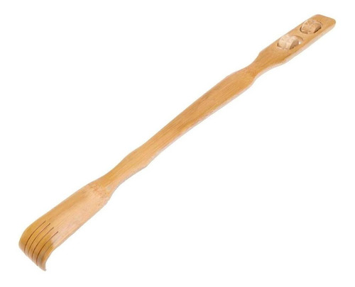 Imagem 1 de 6 de Coçador E Massageador Corpo Costas Bambu - Antistress