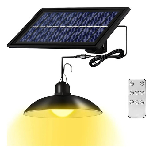 Luz Led Solar Colgante Impermeable Ip65 Exterior 