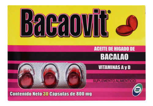 Bacaovit 30 Cap Sabor Sin Sabor