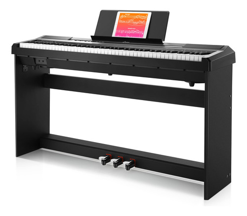 Donner Dep-10 Piano Digital Para Principiantes, Teclado Semi