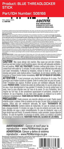 Barra De Pegamento De Bloqueo De Rosca Azul 248