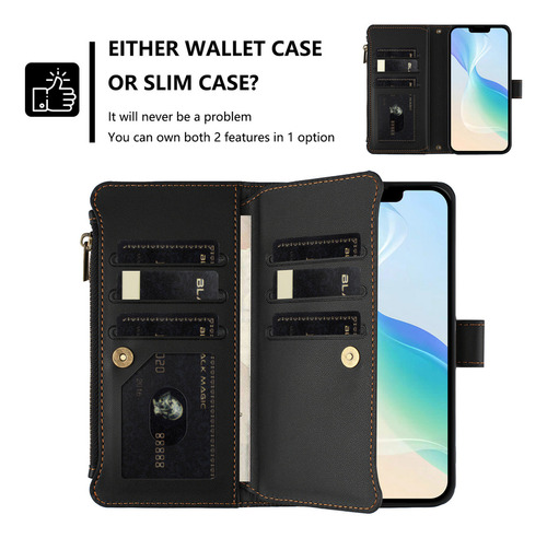 Funda De Piel Tipo Cartera Para Motorola G24 G23 G22 G20 G200