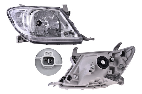 Faro Toyota Hilux 2009-2011 Manual/electrico Foco Haloge Der