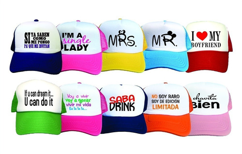 10 Gorras Cachucha Personalizadas Publicitarias 