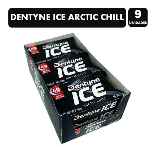 Chicle Dentyne Ice Arctic Chill Display 9 Unidades