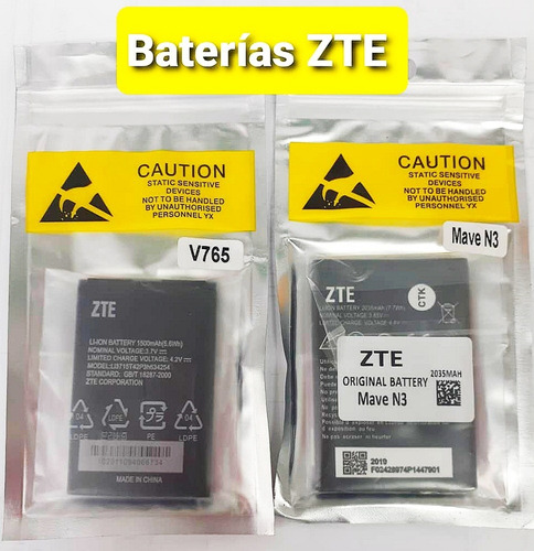 Baterías Para Celulares Zte Mave N3 V765 Producto Original