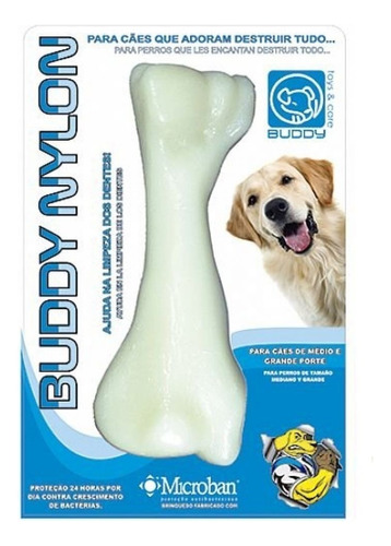 Ossao Super Resistente Em Nylon Buddy Toys Cachorro Grande