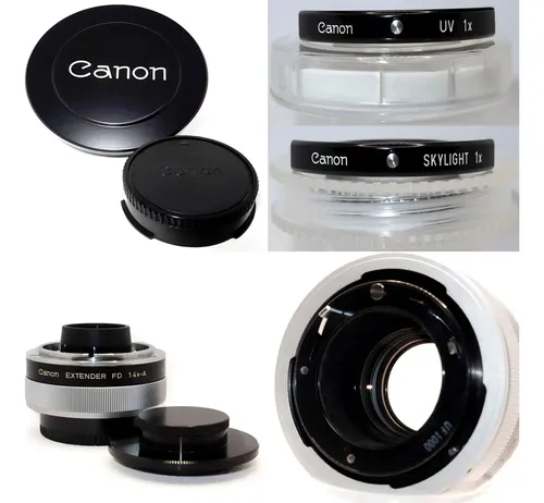 Canon FD300mm f/4 EOSアダプター付き Lente Canon Fd 300mm F4l + Extenders Fd 1.4x-a E Fd 2x-a