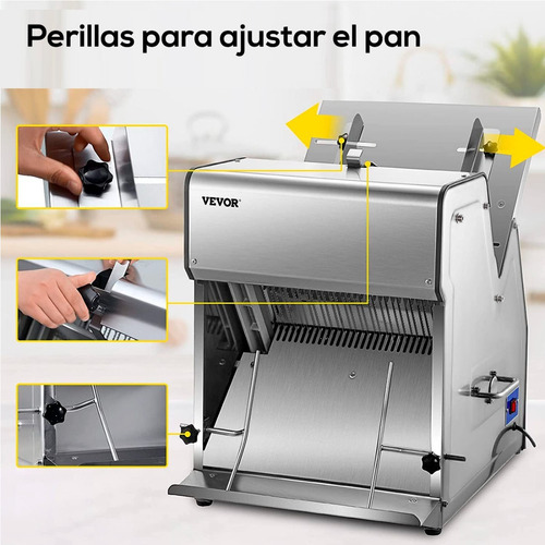 Cortador De Pan Para Tostadas Vevor Comercial Panaderia Bagc