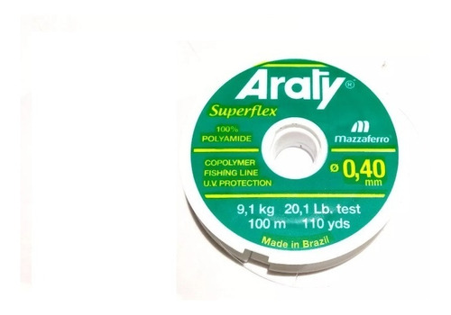 Imagen 2 de 5 de Nylon Monofilamento Araty 0.30 X200mts