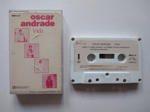 Cassette Oscar Andrade : Vida, Canto Nuevo 1983