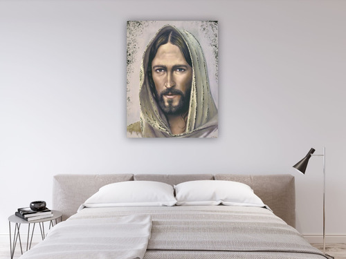 Cuadro Canvas Católico Rostro De Jesucristo 70x90cm