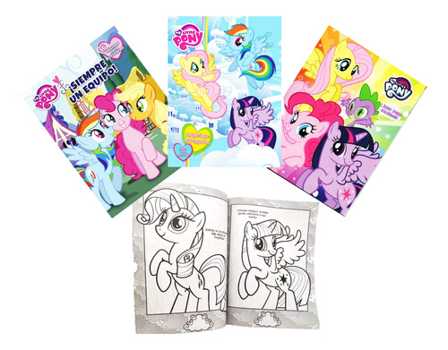 12 Libros Colorea My Little Pony Fiesta Cumple Regalo Infant