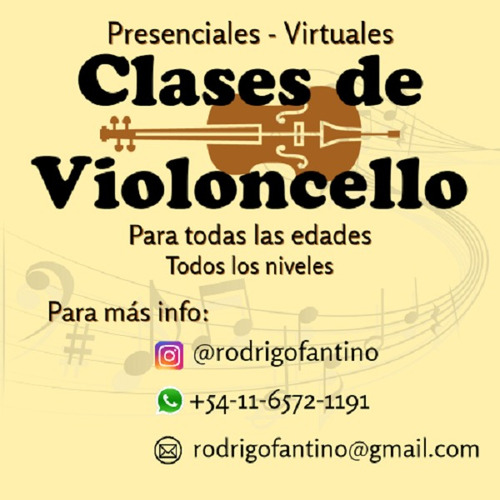 Imagen 1 de 1 de Clases De Cello. Presenciales O Virtuales.