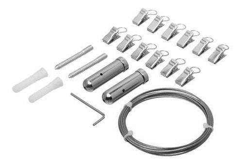 Kit Barrales Para Cortinas Bronzen Acero Inox 3 M C