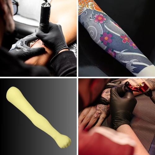 Brazo Práctica Piel Sintética Para Tatuaje De Silicona 63cm