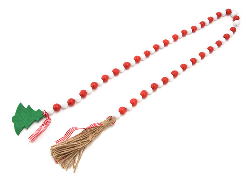 Guirnalda De Madera Con Borla Para Árbol De Navidad, Madera
