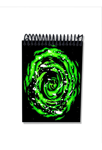 Imagem 2 de 2 de Caderneta Capa Dura Serie Rick And Morty Portal