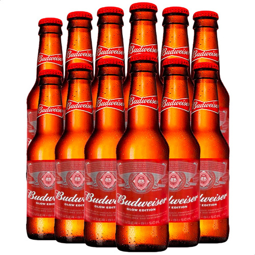 Cerveza Budweiser Rubia Porron Pack X12 Unidades - 01almacen