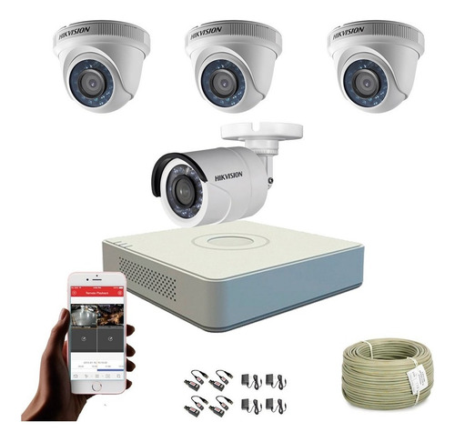 Instalaión De Cámaras De Seguridad Ip O Wifi Blanco