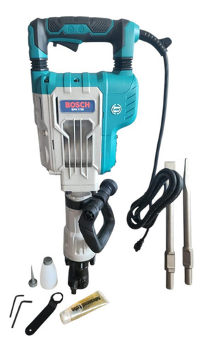 Martillo Demoledor Electrico Profesional De 27 Kg Azul Acero