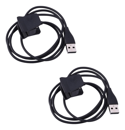 2 Clips De Carga Para Fitbit Alta Hr Charger, Usb De Repuest