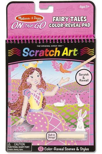 Melissa Doug On The Go Scratch Art Color Reveal Activit...
