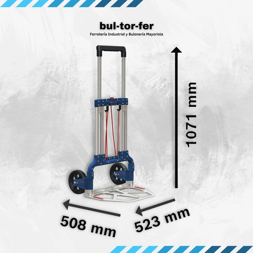 Imagen 2 de 9 de Carrito Para Transportar Cajas Maletin Bosch L-boxx 125kg